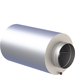 Absorptionsschalldämpfer 25dB mit Schalldämmkern