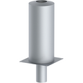 Mündungsschalldämpfer Absorption 15dB mit Bodenplatte
