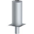 Mündungsschalldämpfer Absorption 25dB mit Bodenplatte