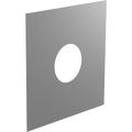 Wand-/Deckenblende eckig einteilig 0°