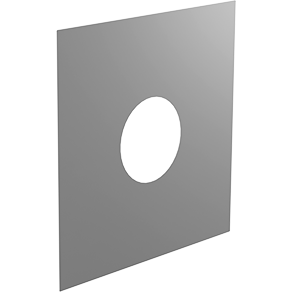 Wand-/Deckenblende eckig einteilig 0°