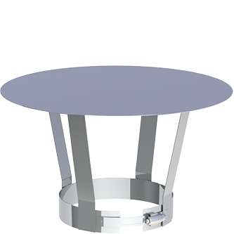 Regenhaube Inox matt