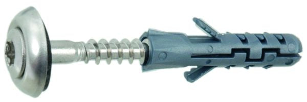 Spenglerschraube A2 inkl. Nylondübel