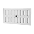 Schlitzschieber horizontal mit Fliegengitter in Aluminium, weiss