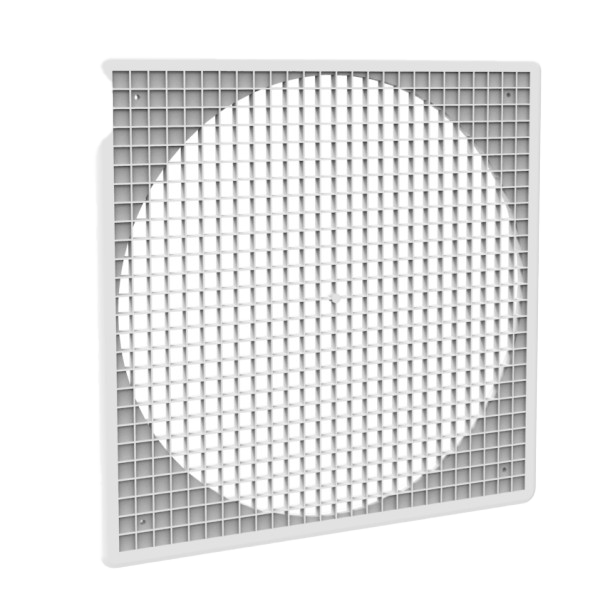 Ventilatorgitter, Kunststoff, weiss