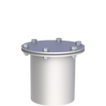 Anschlussstutzen EMPA mit Flansch rund (bis 600°C)