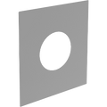 Wand-/Deckenblende eckig einteilig 1-65° (genaues Gradmass*)