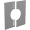 Wand-/Deckenblende eckig zweiteilig 0°