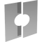 Wand-/Deckenblende eckig zweiteilig 1-65° (genaues Gradmass*)