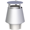 Kaminhut Airnox Turbo in Edelstahl
