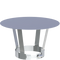 Regenhaube Inox matt
