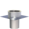 Grundplatte für Kaminerhöhung mit rundem Einschub L = 220mm (max. Aufbauhöhe ab Grundplatte 1.5m)