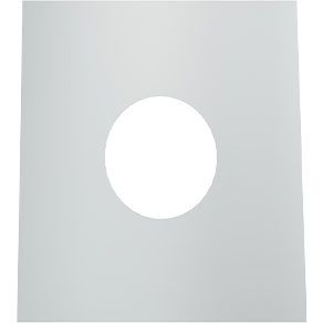 Wand-/Deckenblende eckig einteilig 1-65° (genaues Gradmass*)