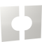 Wand-/Deckenblende eckig zweiteilig 0°
