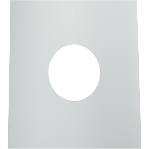 Wand-/Deckenblende eckig einteilig 1-65° (genaues Gradmass*)