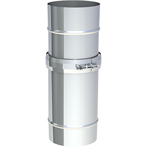 Schiebeelement für Verbindungsleitung 320-460mm mit Dichtring und Klemmband (T200°C)