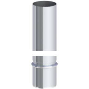 Mündungsrohr 1000mm Edelstahl, passend für PP342