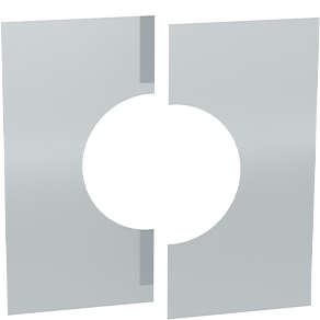 Deckenblende zweiteilig, 0°