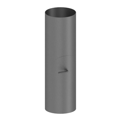 Rohr 500 mm mit Kondensatring, Türe und Zugklappe (weiblich/weiblich)