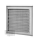 Wetterschutzgitter quadratisch mit Fliegengitter, ohne Stutzen in Inox V4A