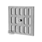 Schlitzschieber quadratisch mit Fliegengitter in Inox V4A