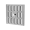 Schlitzschieber quadratisch ohne Fliegengitter in Inox V4A