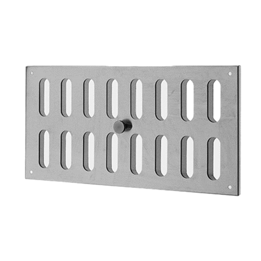 Schlitzschieber horizontal mit Fliegengitter in Inox V4A