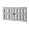 Schlitzschieber horizontal mit Fliegengitter in Inox V4A