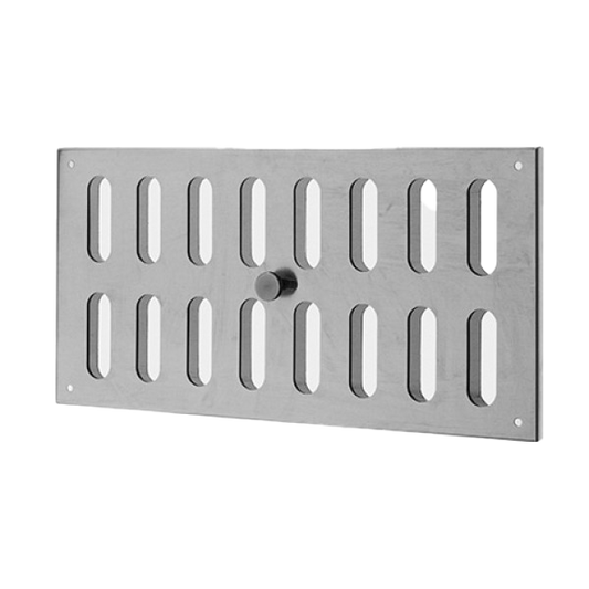 Schlitzschieber horizontal ohne Fliegengitter in Inox V4A