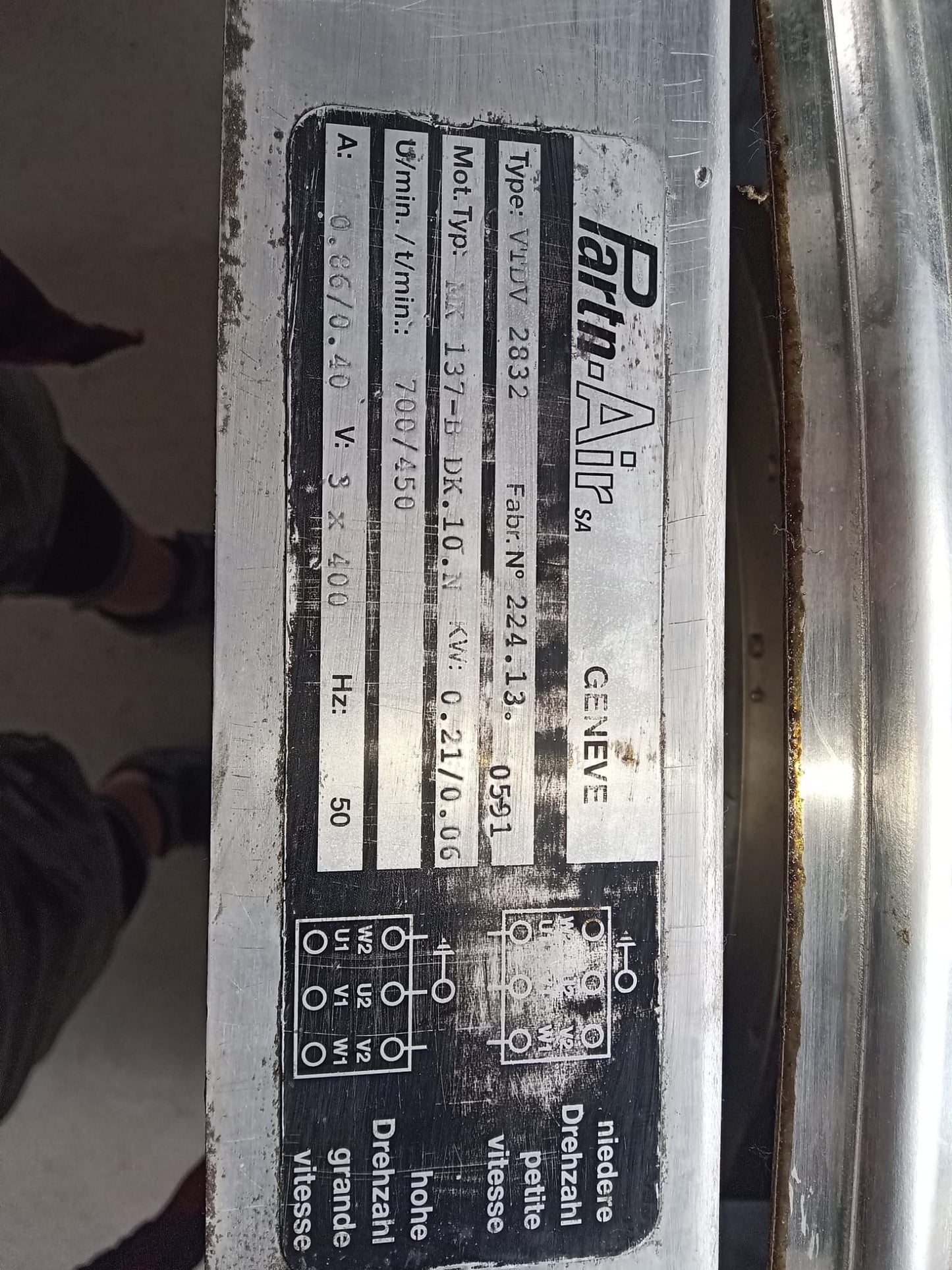 Partnair ventiltateur type