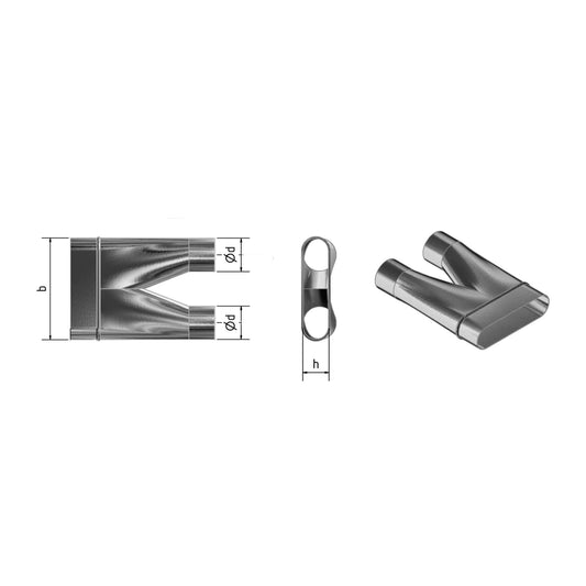 Hosenstück asymmetrisch oval-rund