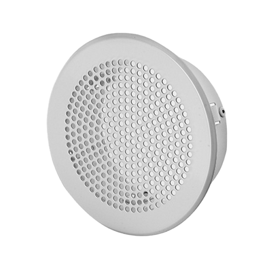 Lochgitter rund mit Stutzen, in Aluminium, weiss