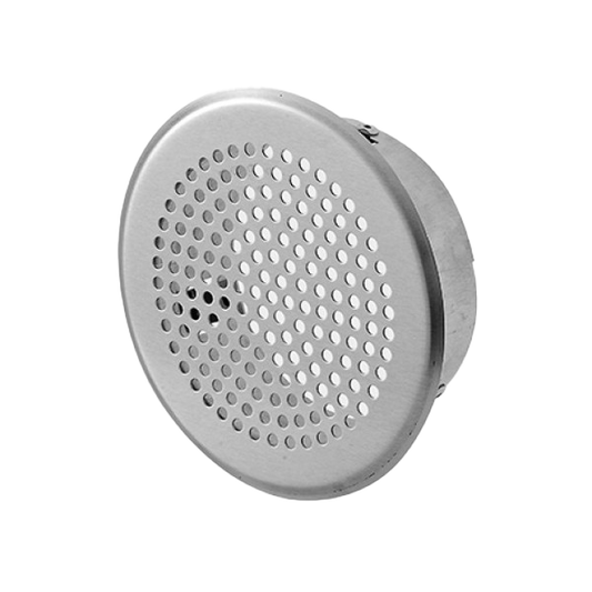 Lochgitter rund mit Stutzen, in Aluminium