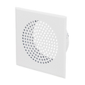 Lochgitter quadtratisch mit Stutzen, in Aluminium, weiss
