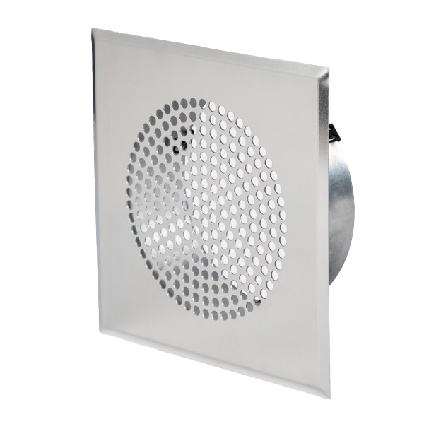 Lochgitter quadtratisch mit Stutzen, in Aluminium