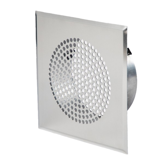 Lochgitter quadtratisch mit Stutzen, in Aluminium