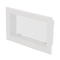 Lochgitter horizontal mit Stutzen, in Aluminium, weiss