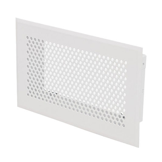 Lochgitter horizontal mit Stutzen, in Aluminium, voreloxiert