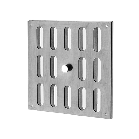 Schlitzschieber quadratisch mit Fliegengitter in Aluminium