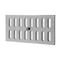 Schlitzschieber horizontal ohne Fliegengitter in Aluminium, weiss