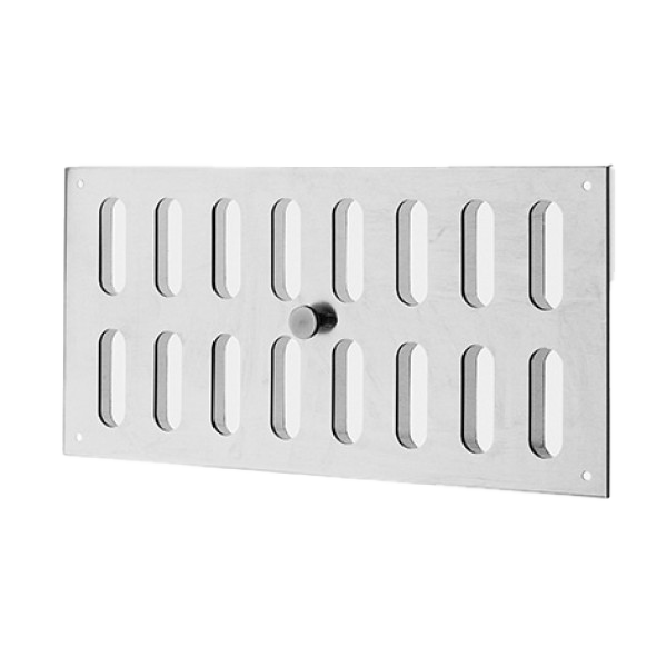 Schlitzschieber horizontal mit Fliegengitter in Aluminium, weiss