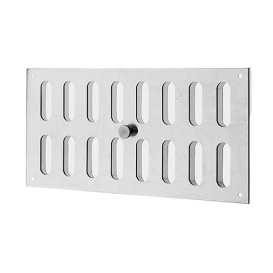 Schlitzschieber horizontal mit Fliegengitter in Aluminium, weiss