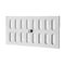 Schlitzschieber horizontal mit Fliegengitter in Aluminium, weiss