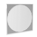 Ventilatorgitter, Kunststoff, weiss