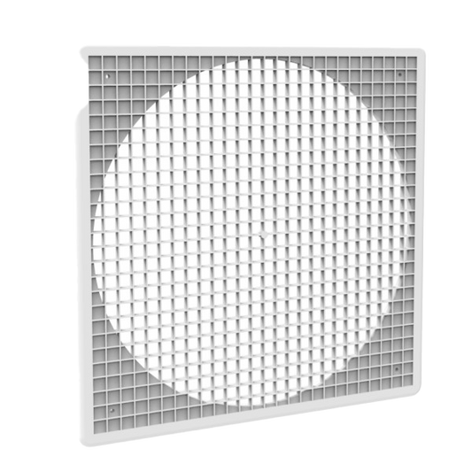 Ventilatorgitter, Kunststoff, weiss