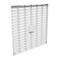Ventilatorgitter mit Lamellen, Kunststoff, weiss