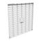 Ventilatorgitter mit Lamellen, Kunststoff, weiss