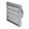 Jalousie mit Stutzen in Inox V2A