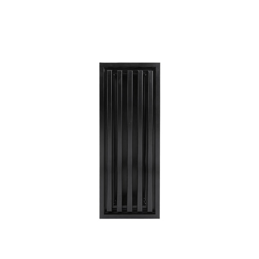 Gitter Kaminverkleidung BLACKLINE 210x550mm schwarz mit Rahmen