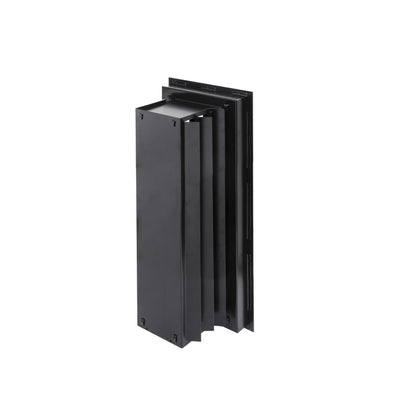 Gitter Kaminverkleidung BLACKLINE 210x550mm schwarz mit Rahmen